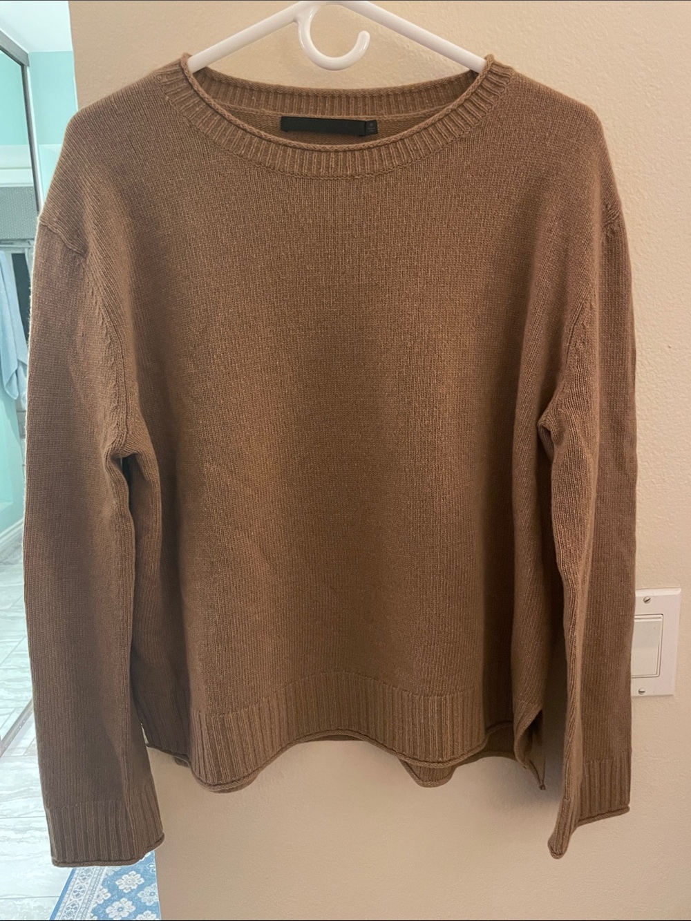 Jenni Kayne Crewneck Sweater in Warm Brown